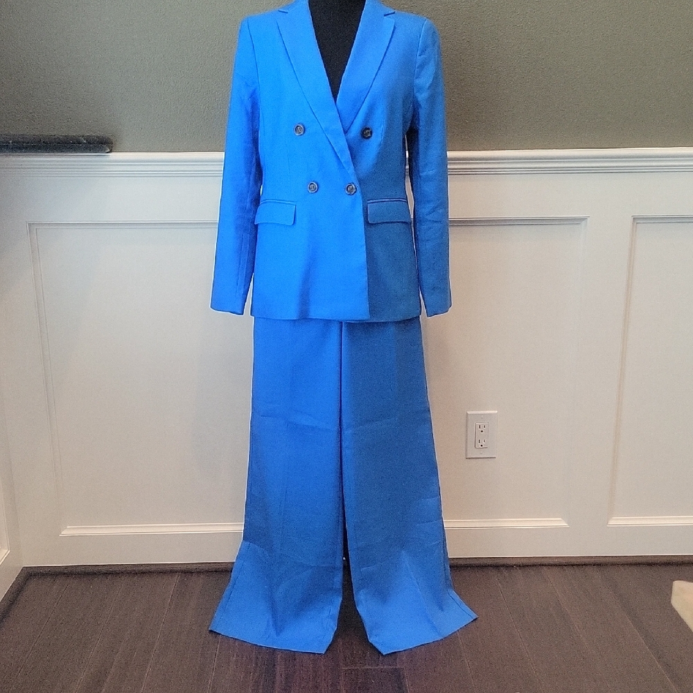 Ann Taylor Sky Blue Petite Blazer